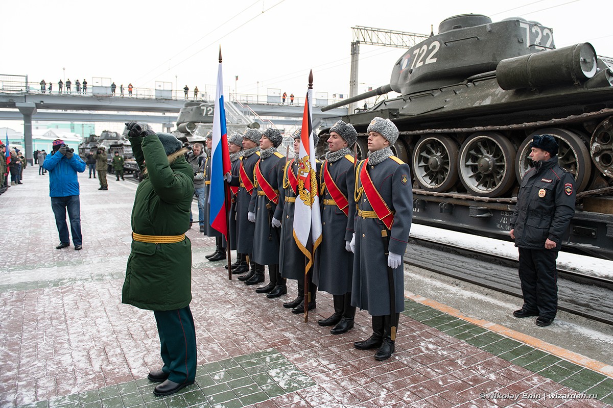 Т-34 из Лаоса в Новосибирске больше, эшелон, добрался, Новосибирска, Здесь, Сегодня, московскую, область, город, НароФоминск, устроили, встречу, танки, поэтому, внимания, уделил, интересовали, правда, Транссибу, митингом